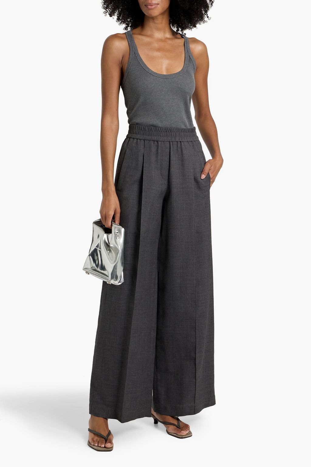 BRUNELLO CUCINELLI Ribbed cotton-jersey tank