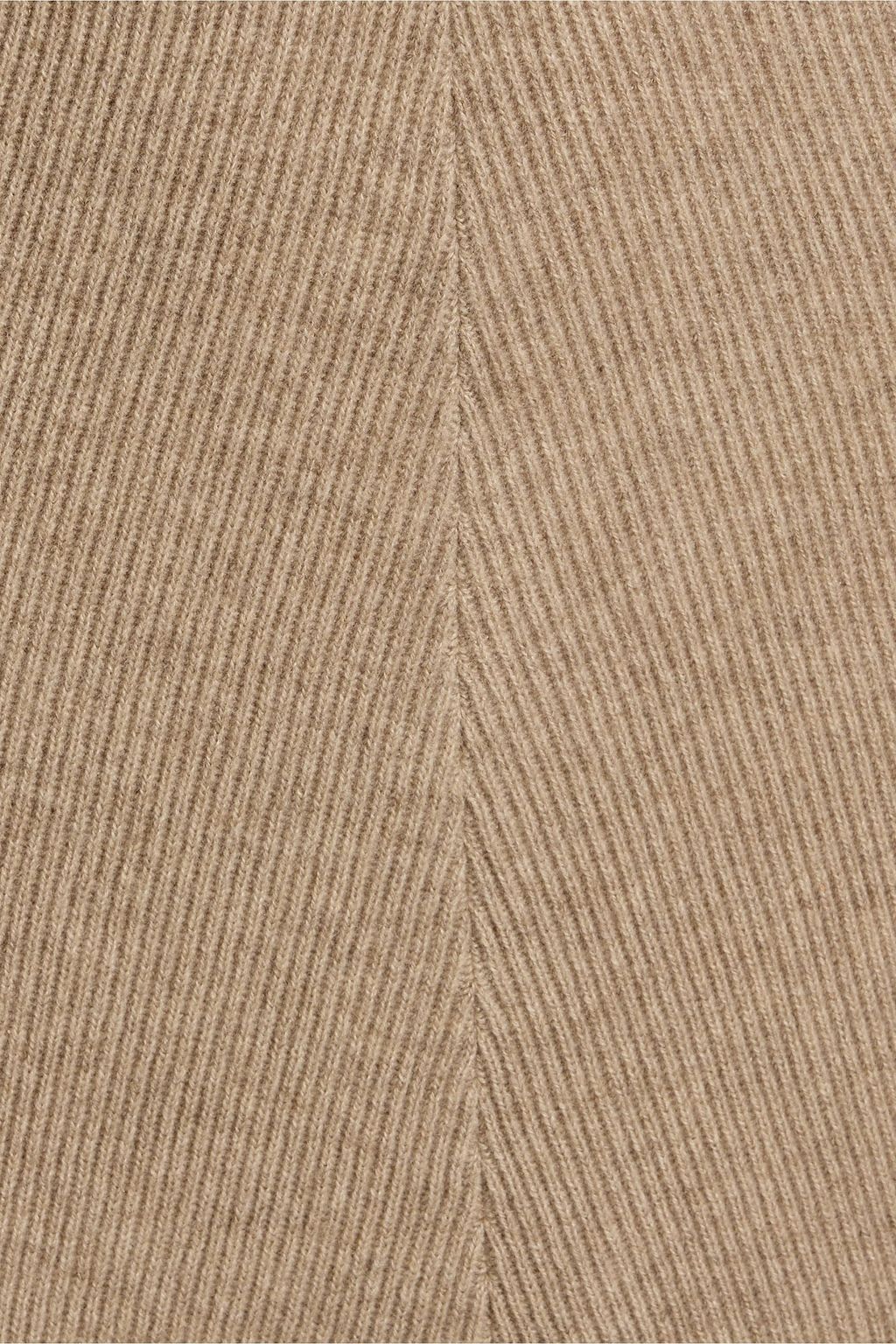 BRUNELLO CUCINELLI Ribbed cashmere midi dress