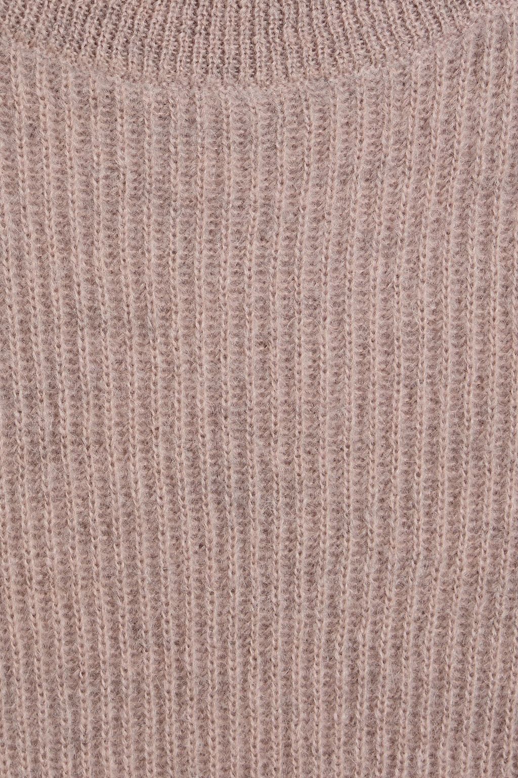 BRUNELLO CUCINELLI Cropped ribbed mohair-blend sweater