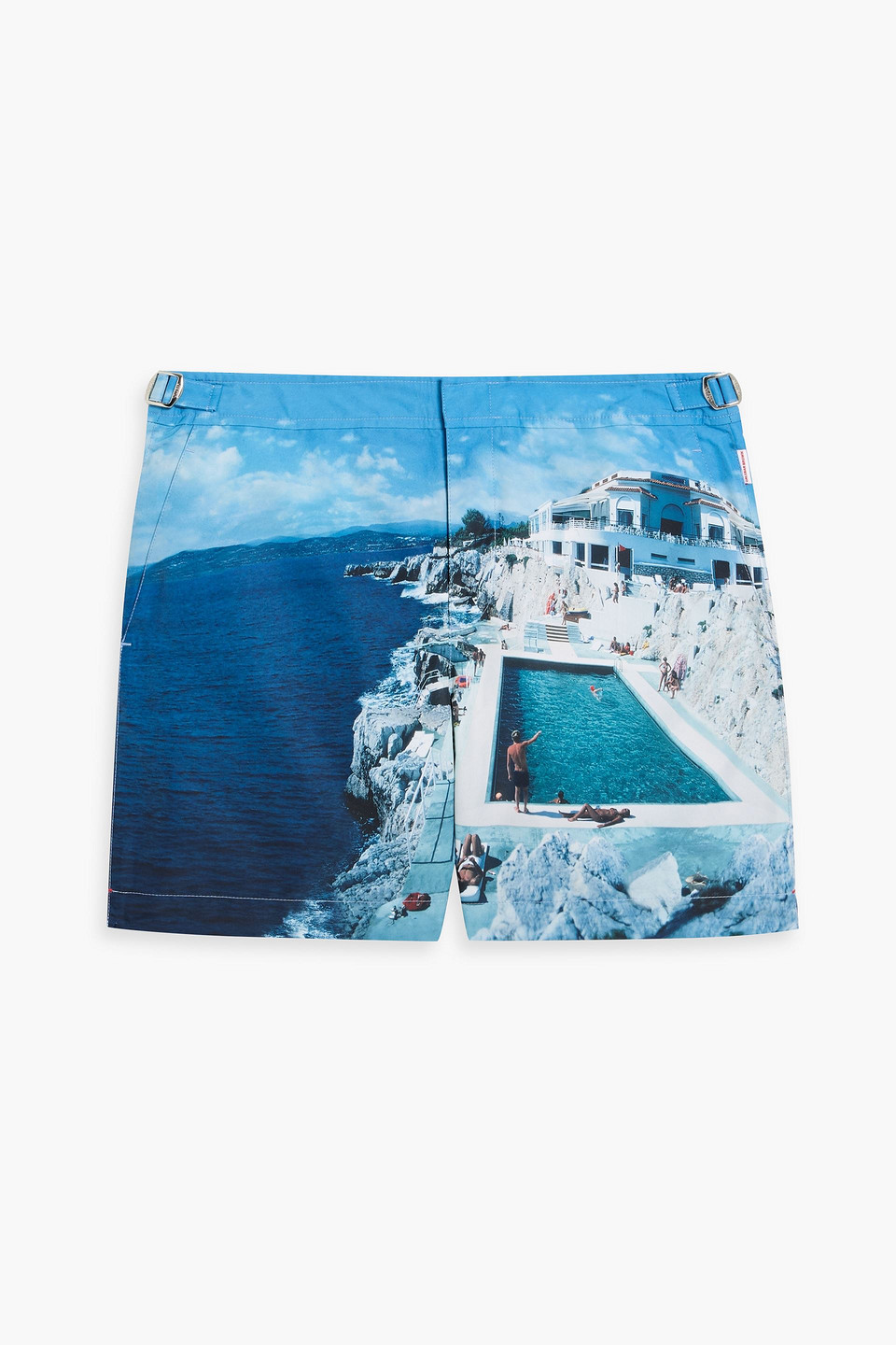 Bulldog mid-length printed swim shorts