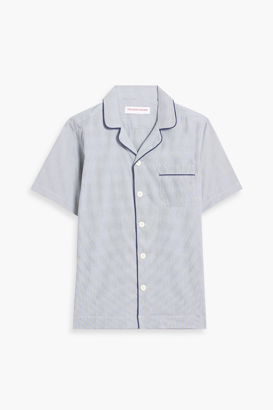 Marne pinstriped cotton-poplin shirt