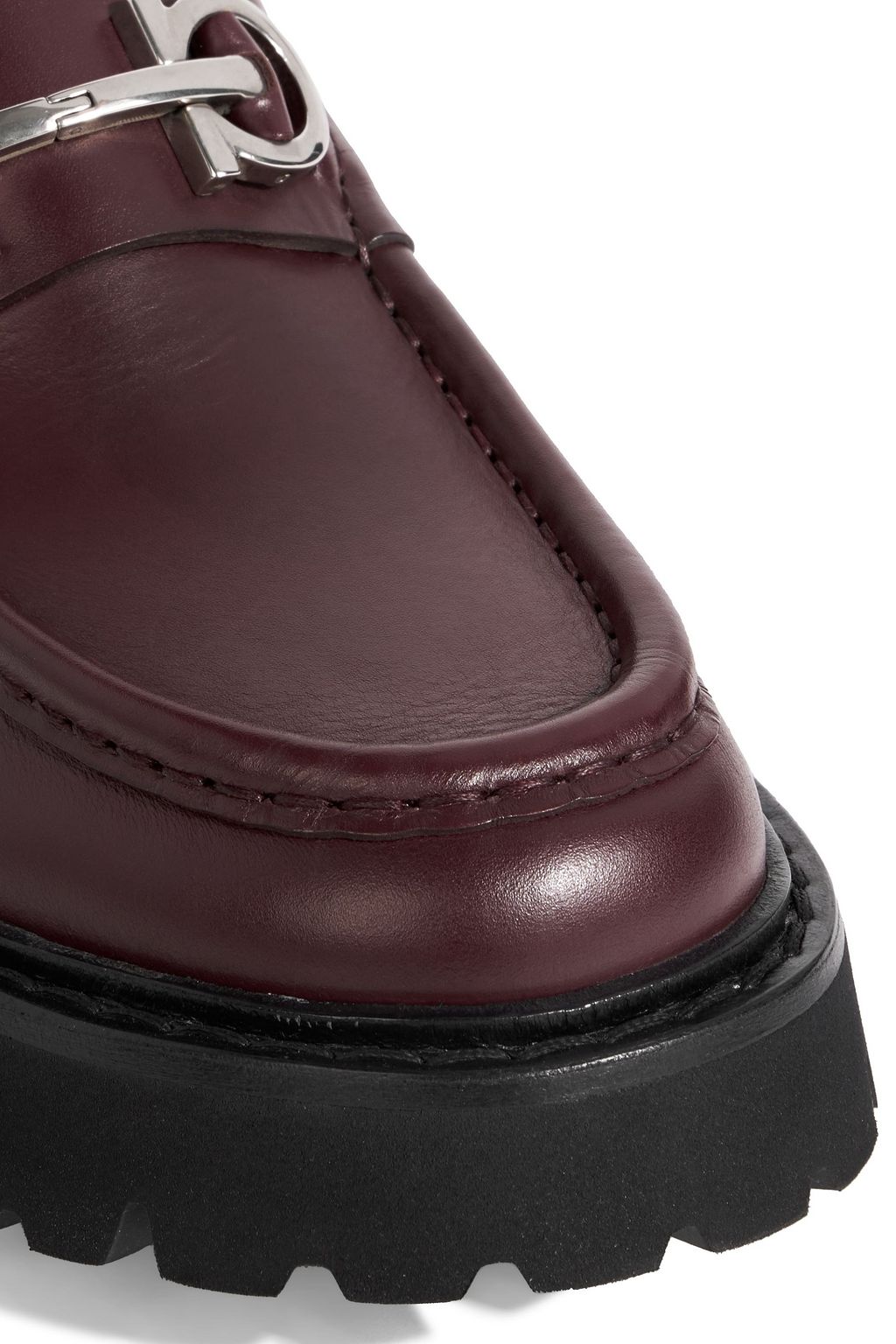 FERRAGAMO Gancini embellished leather boots