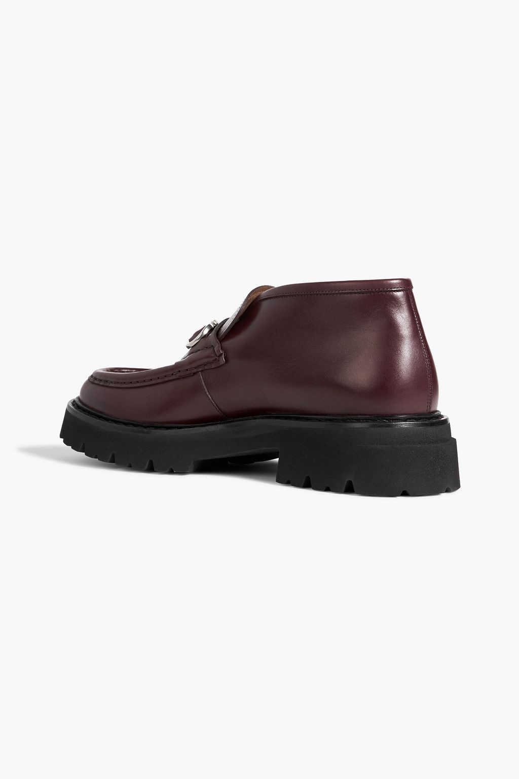 FERRAGAMO Gancini embellished leather boots