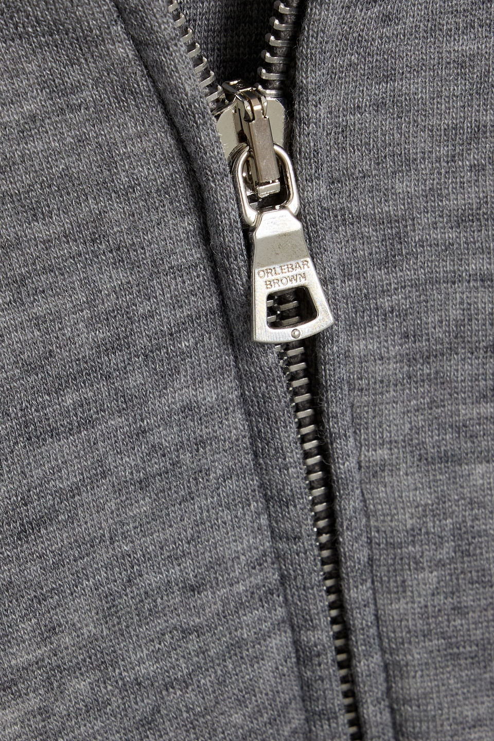 Orlebar Brown Neilson Wool-blend Half-zip Sweatshirt In Gray