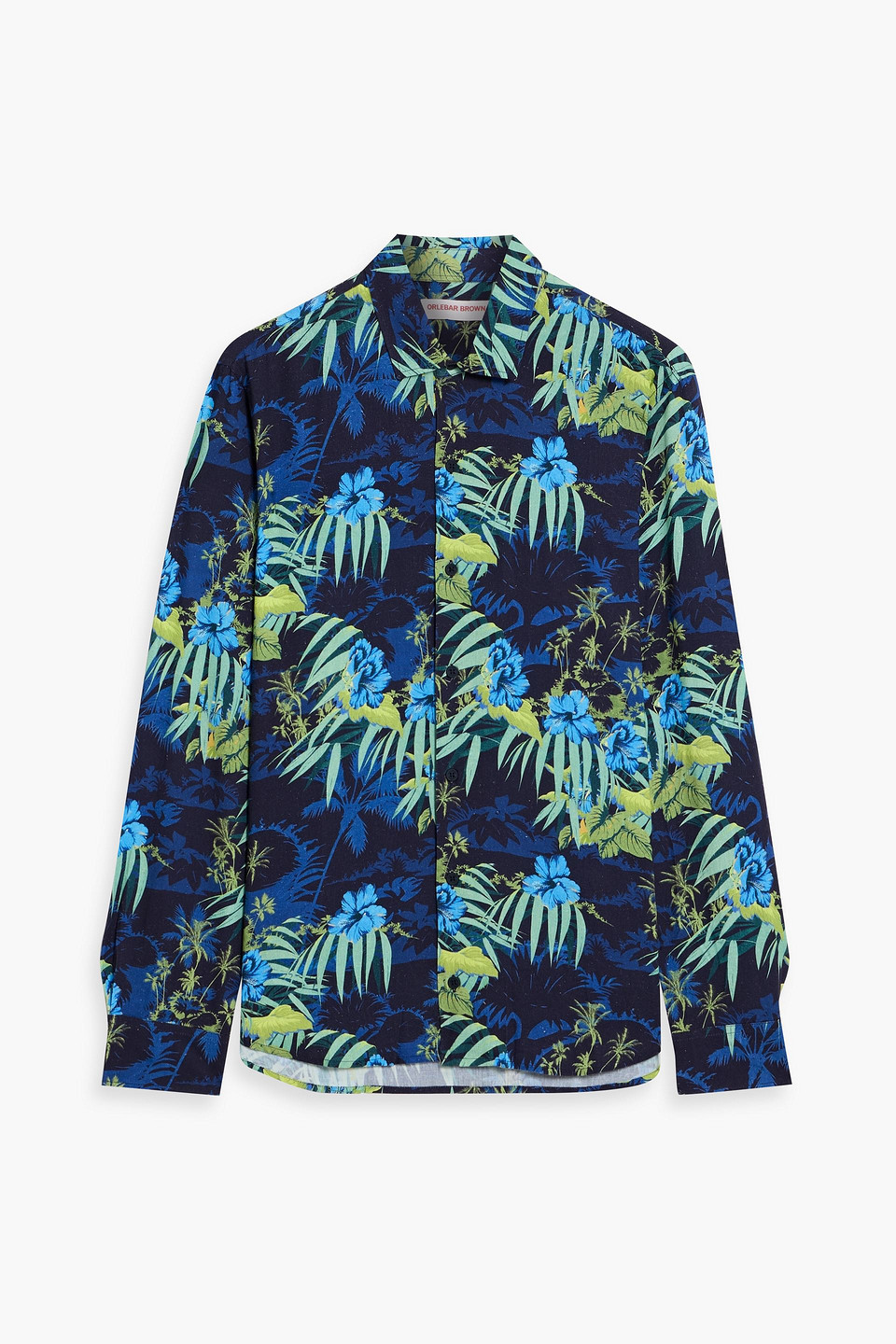 Giles floral-print woven shirt