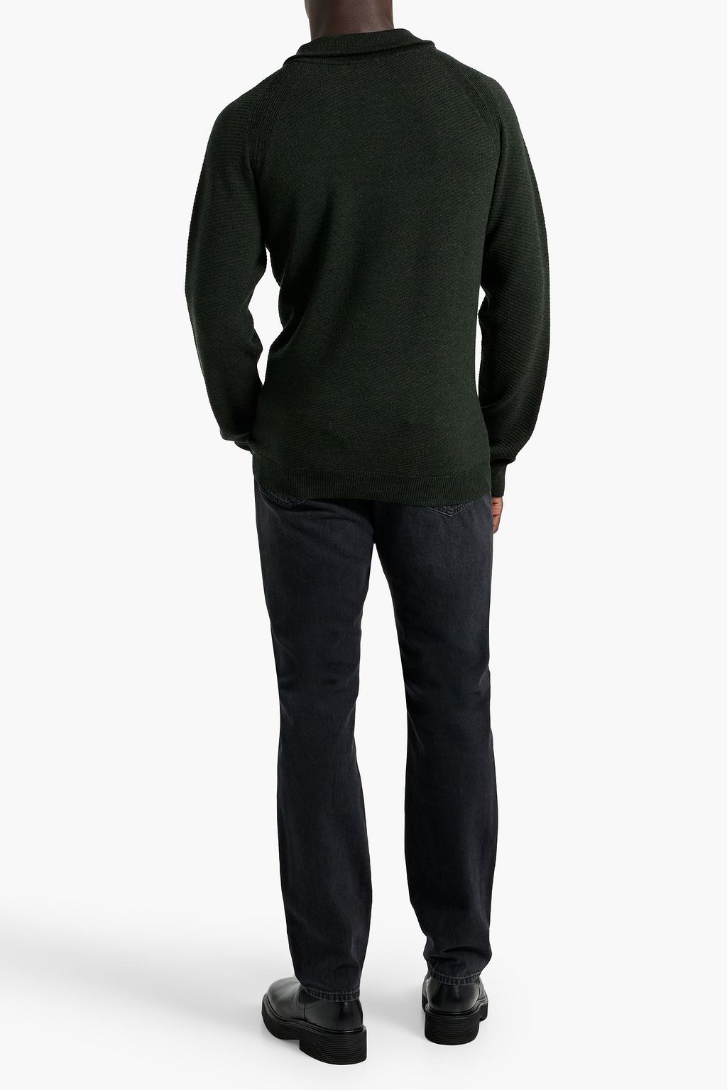 WE NORWEGIANS Geilo merino wool half-zip sweater