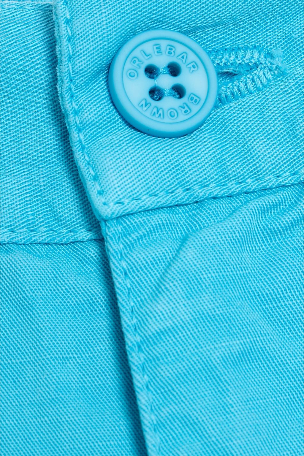 ORLEBAR BROWN Searose pleated linen and cotton-blend twill shorts