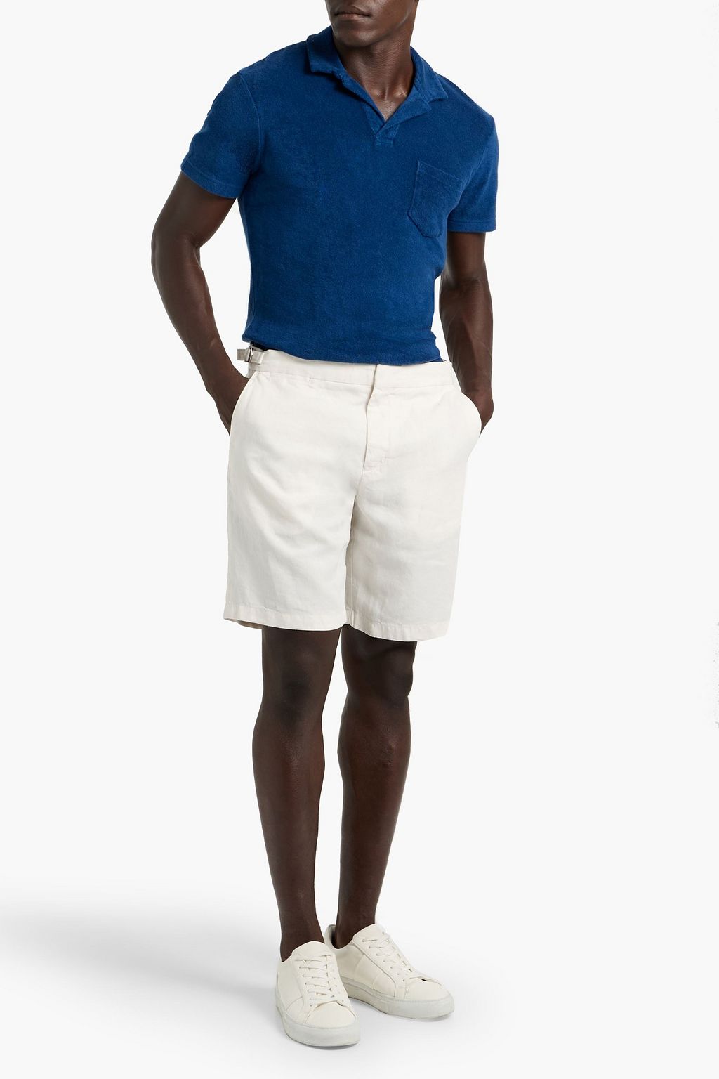 ORLEBAR BROWN Cotton-terry polo shirt