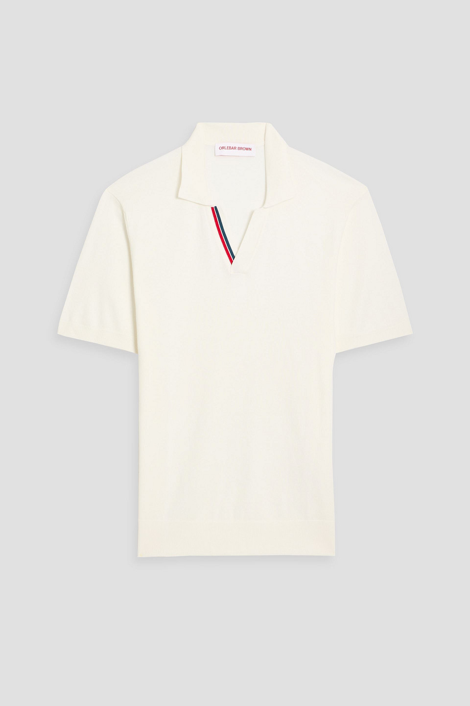 Orlebar Brown Horton Cotton Polo Shirt In White