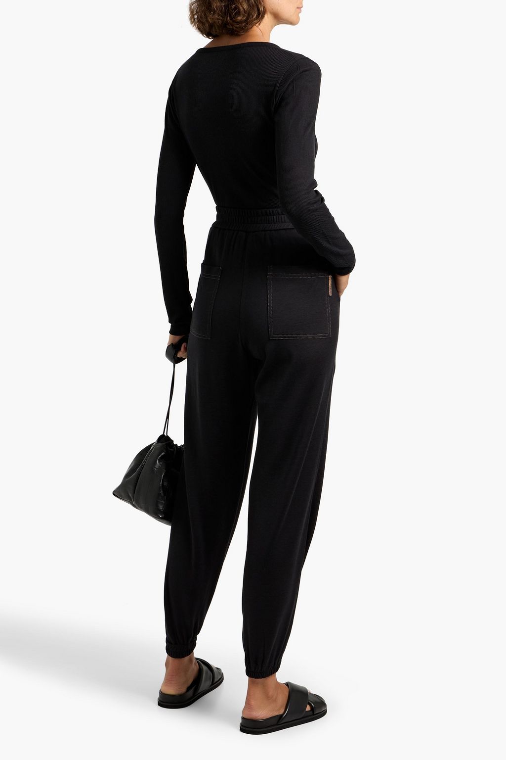 BRUNELLO CUCINELLI Cotton-blend jersey track pants