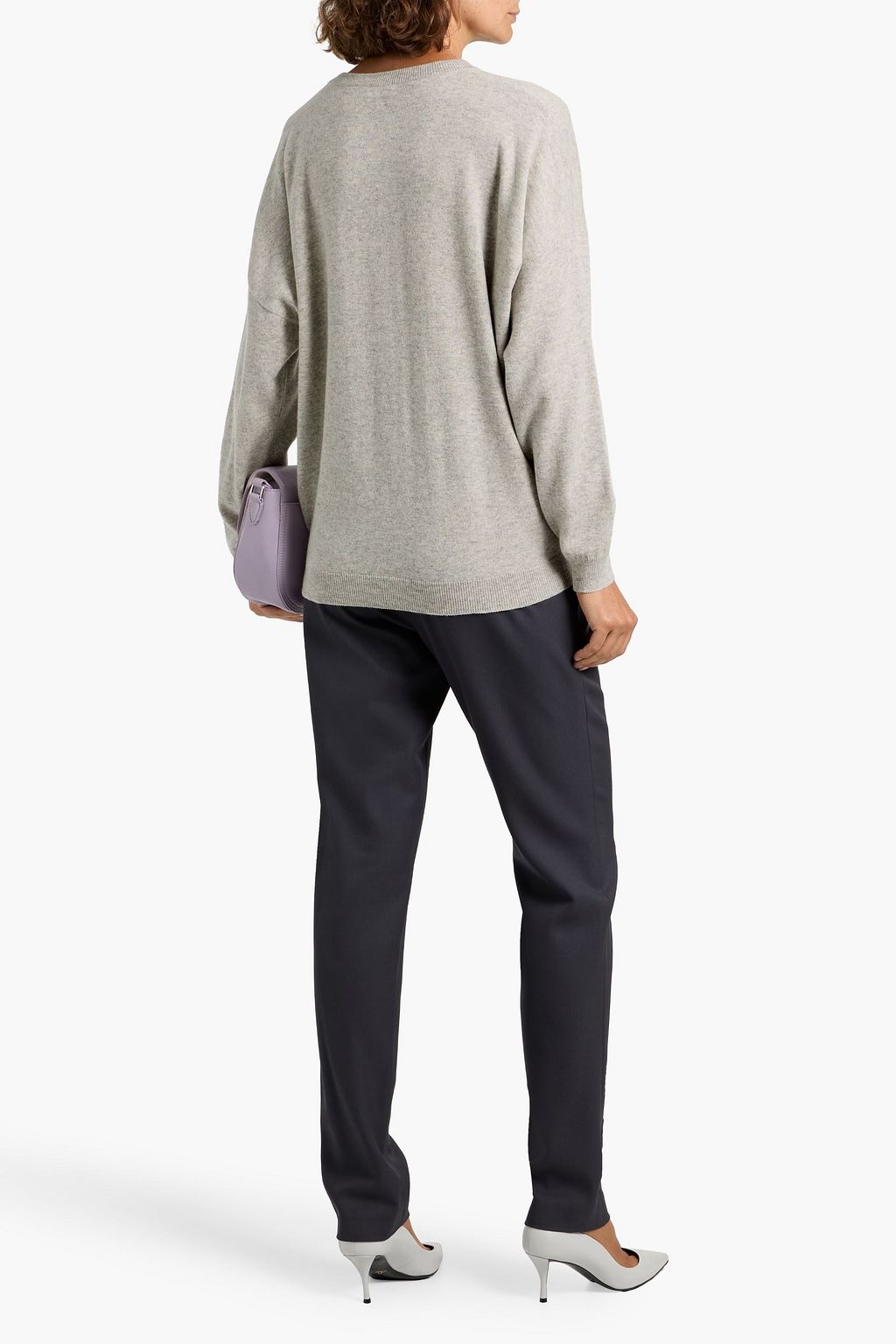 BRUNELLO CUCINELLI Embroidered wool, cashmere and silk-blend sweater