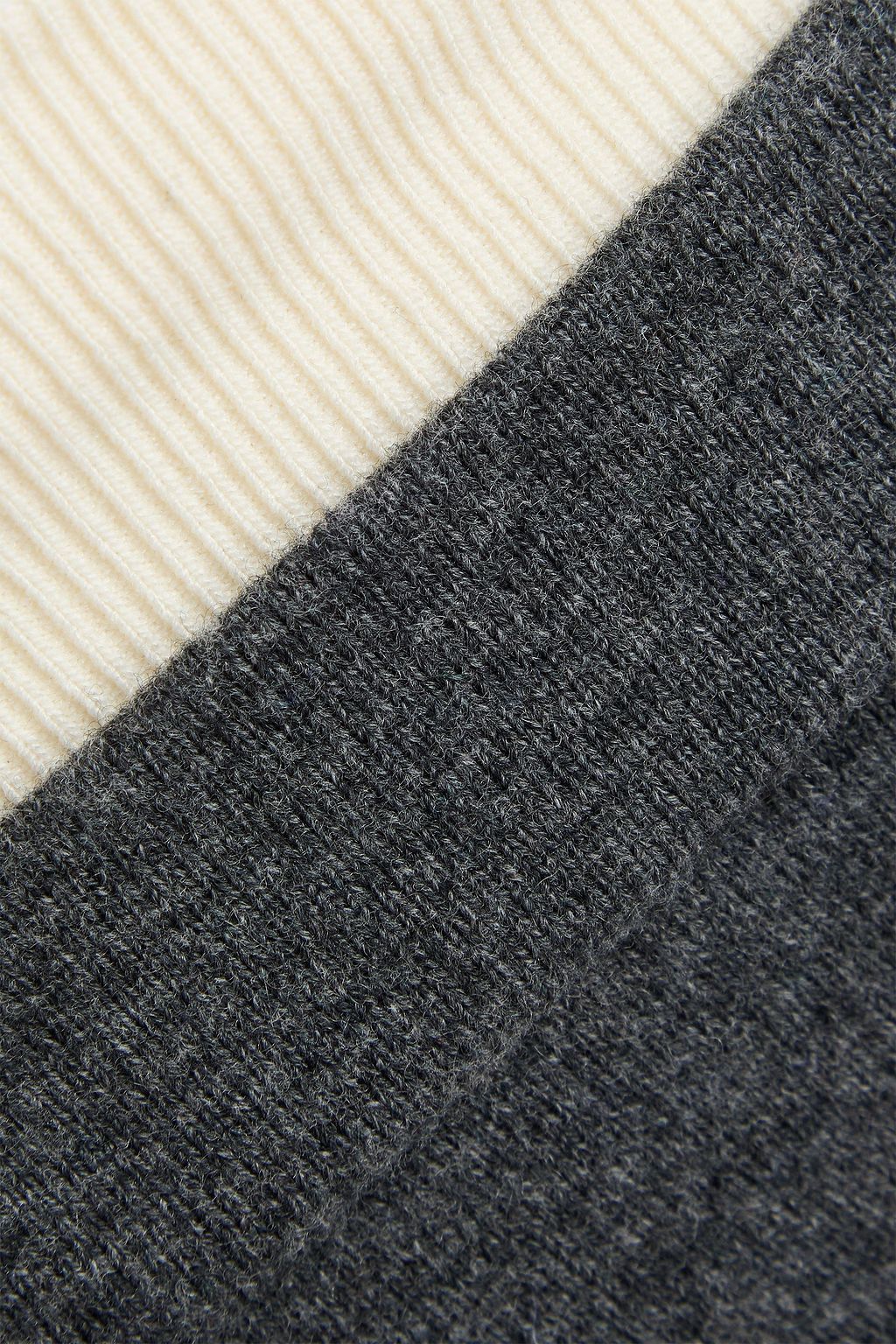 SANDRO Wool and cashmere-blend midi skirt
