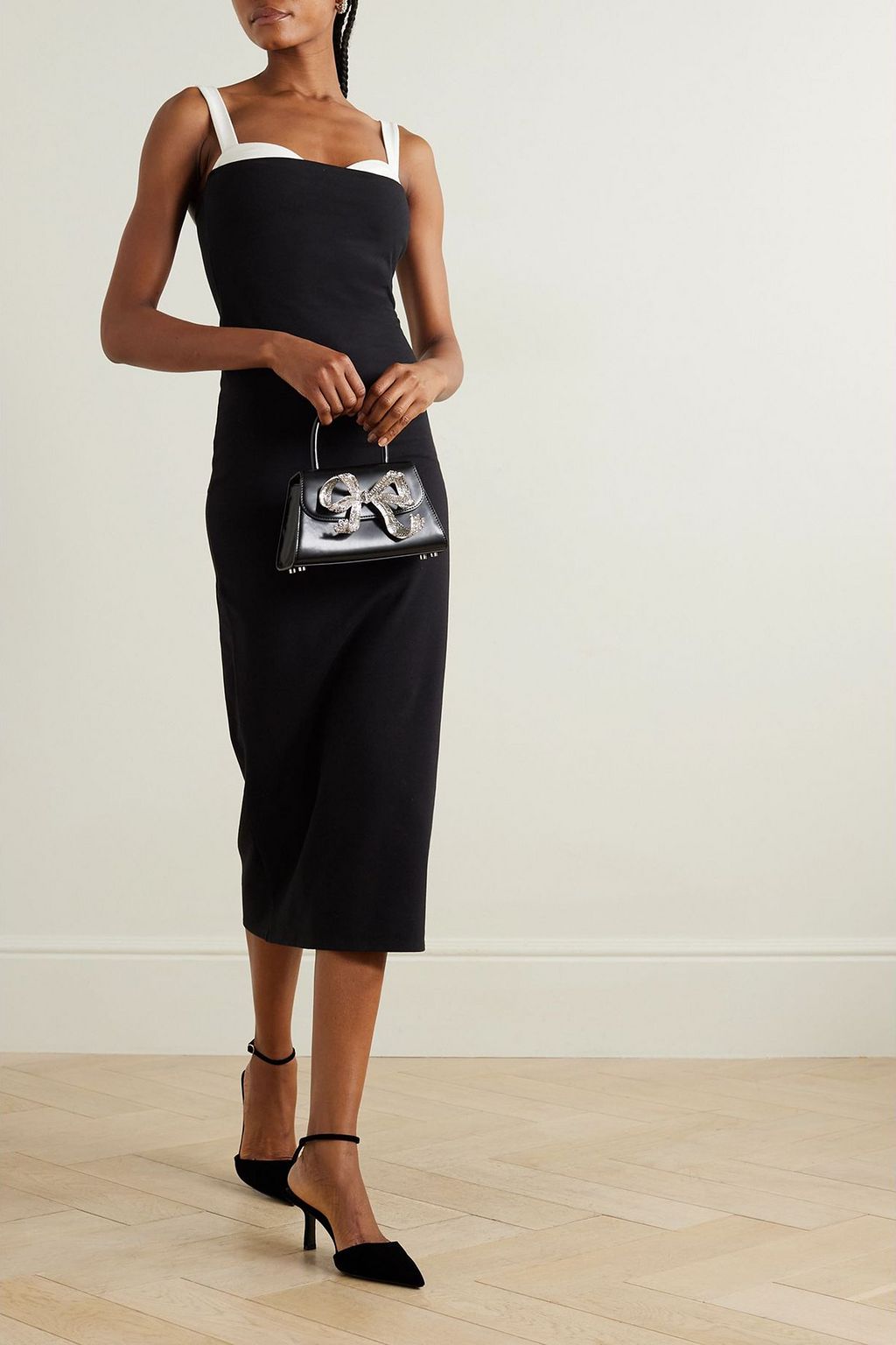 REFORMATION Nelle layered stretch cotton-jersey midi dress