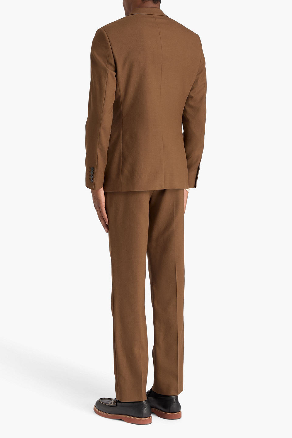 SANDRO GRAIN DE POUDRE WOOL-BLEND SUIT JACKET