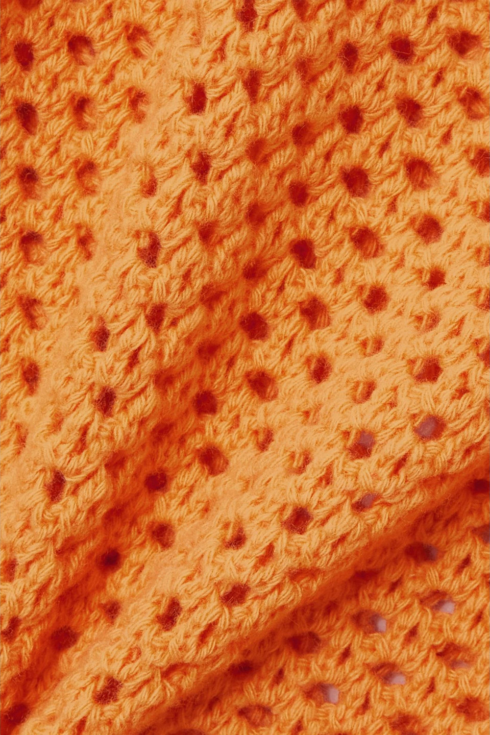 Gabriela Hearst Mali Crocheted Wool And Cashmere-blend Tank In Orange