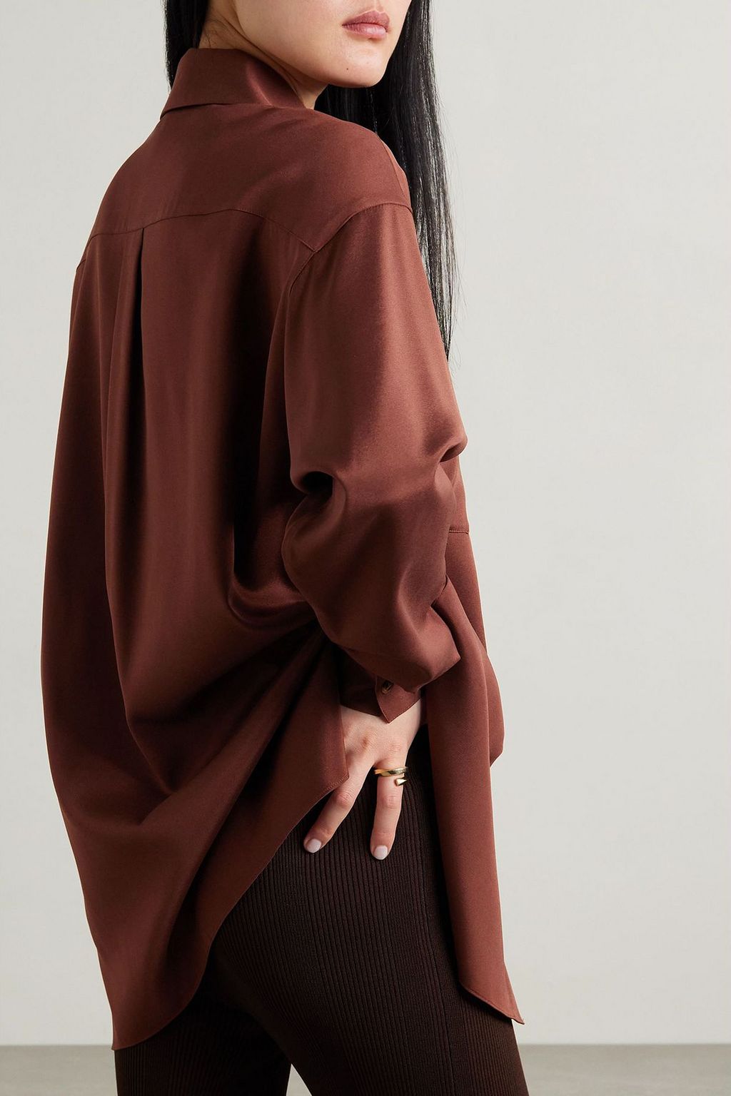LAFAYETTE 148 Scout silk-blend satin shirt