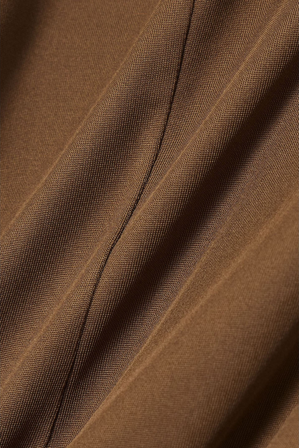 Agolde Paulette Open-back Stretch-jersey Bodysuit In Brown