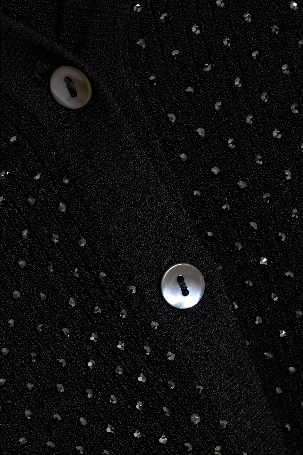 AUTUMN CASHMERE Crystal-embellished ribbed-knit cardigan