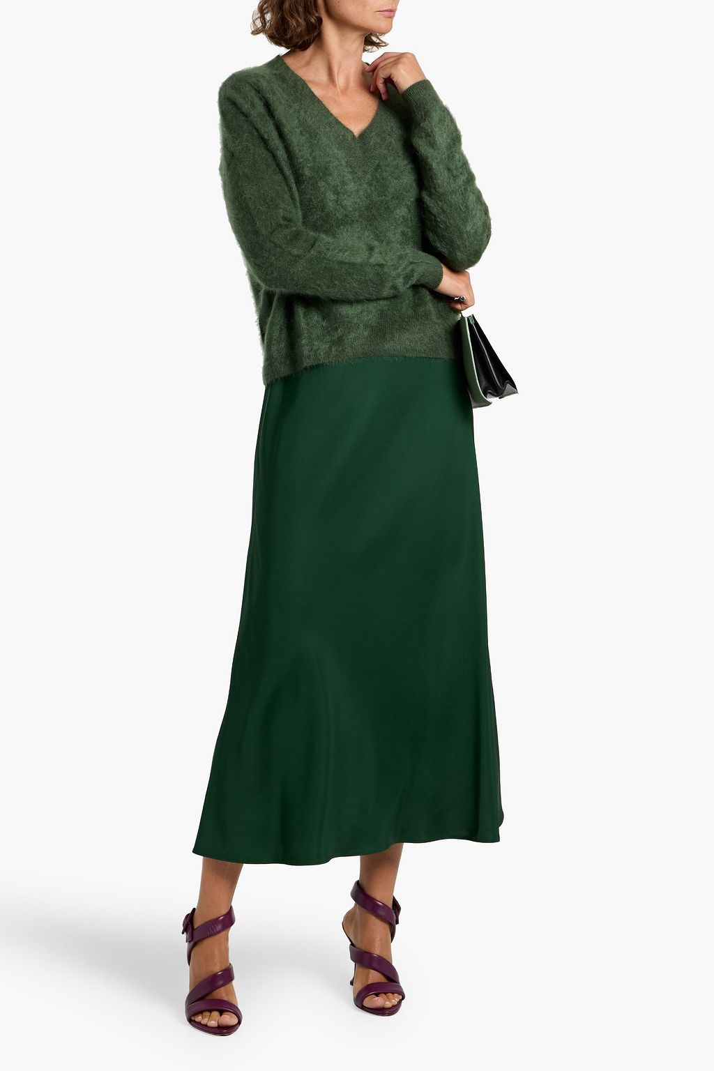 AUTUMN CASHMERE Brushed cashmere sweater