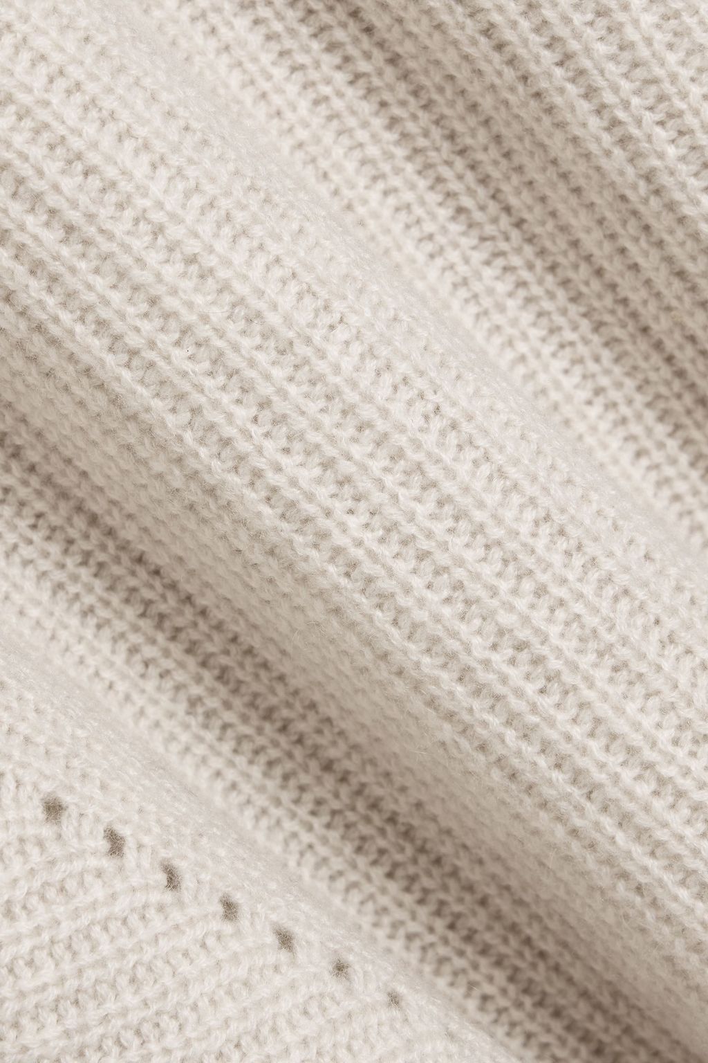 AUTUMN CASHMERE Ribbed cashmere hoodie