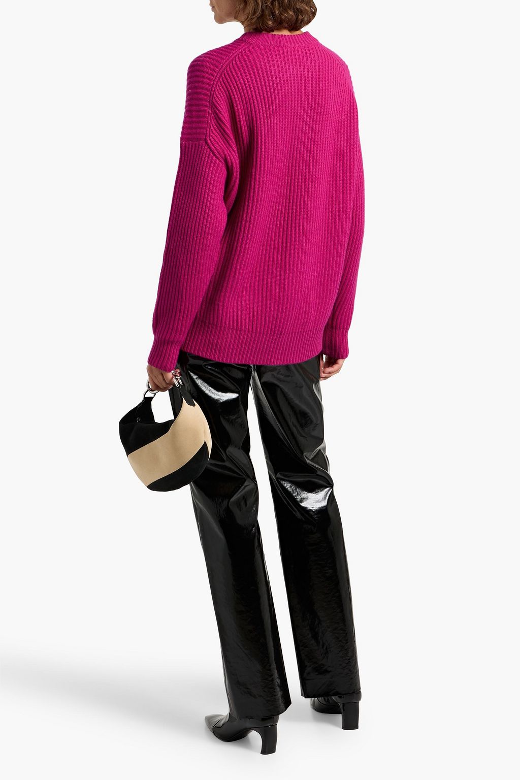 AUTUMN CASHMERE Ribbed-knit sweater