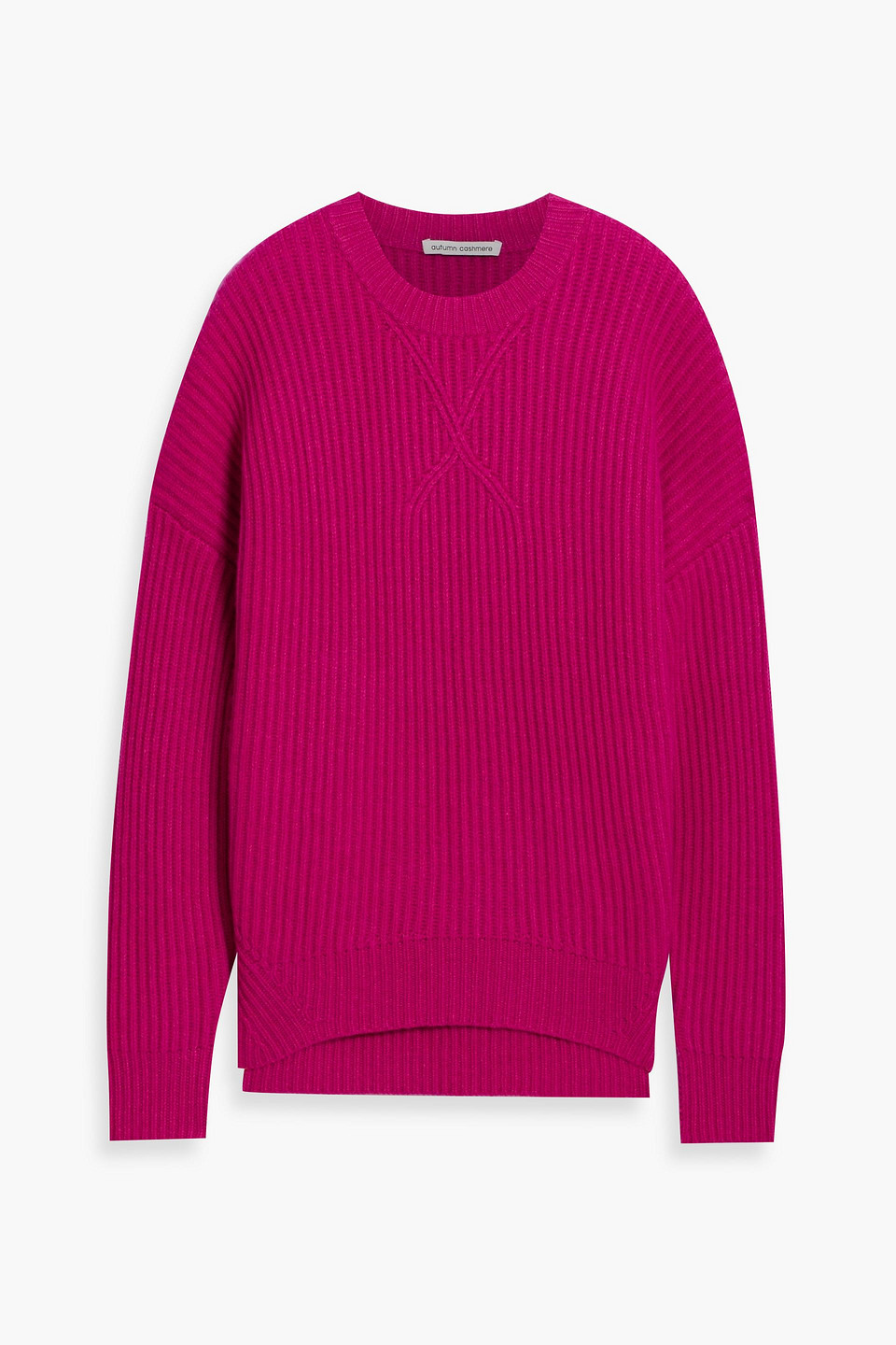 Autumn Cashmere Ribbed-knit Sweater In Pink