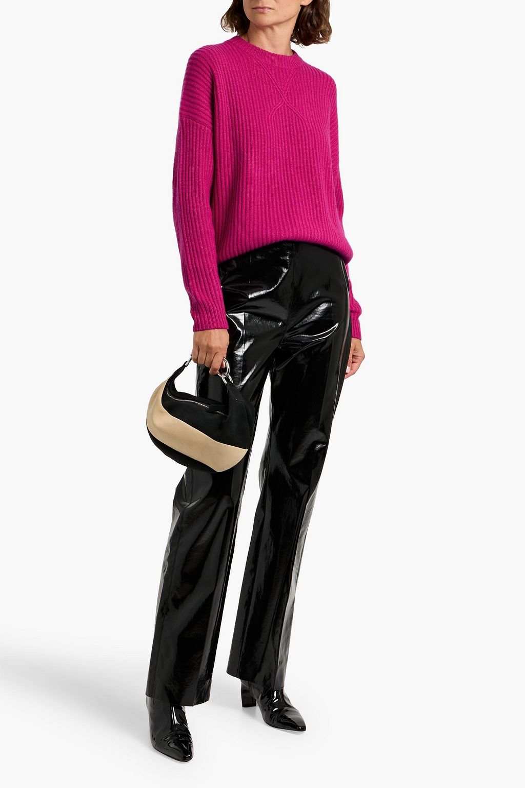 AUTUMN CASHMERE Ribbed-knit sweater