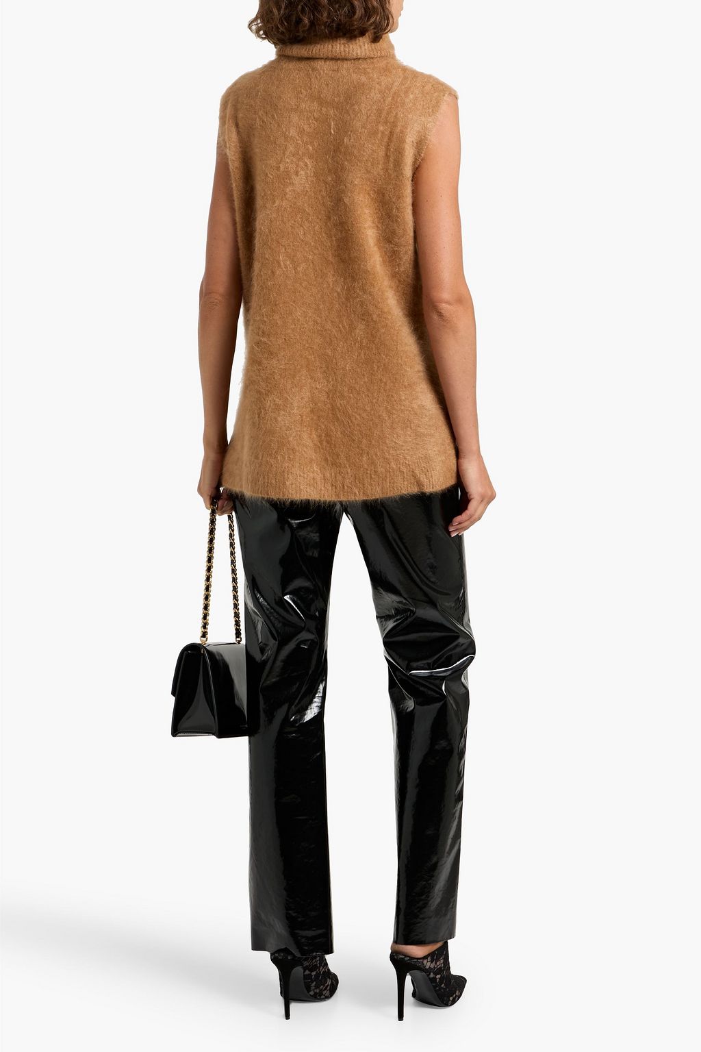 AUTUMN CASHMERE Brushed cashmere turtleneck sweater