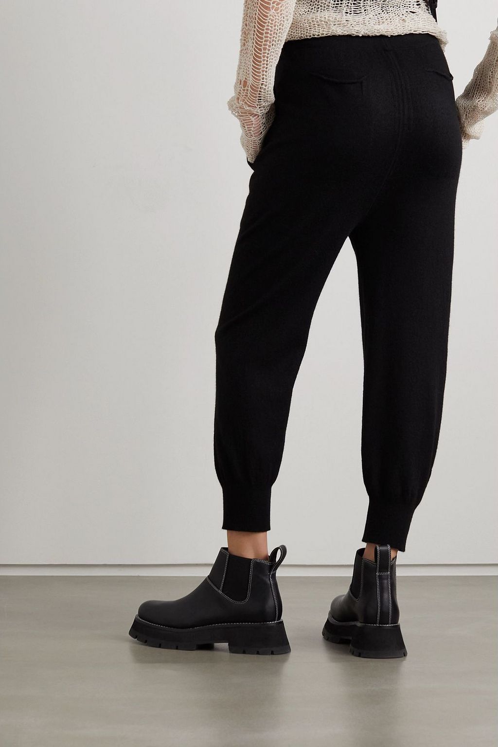 RICK OWENS بنطلون رياضي من الكشمير
