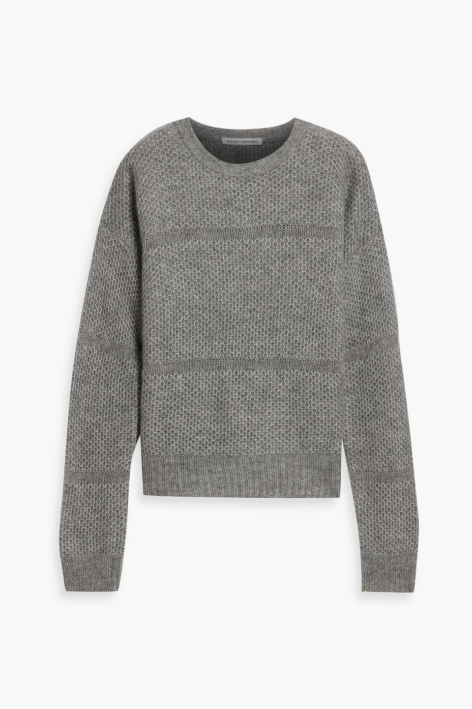 Autumn Cashmere Cashmere And Silk-blend Sweater In Gray