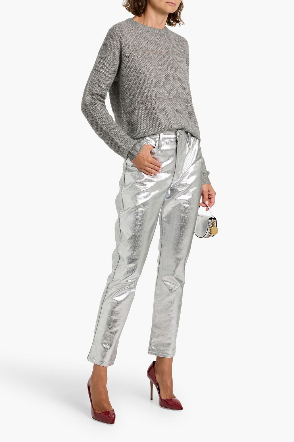 AUTUMN CASHMERE Cashmere and silk-blend sweater