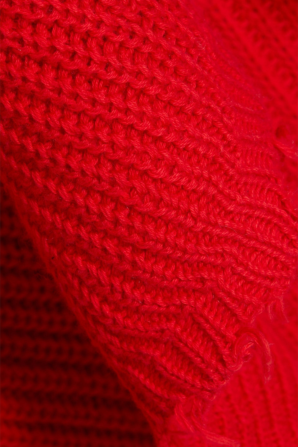 Autumn Cashmere Distressed Cotton Sweater In Orange