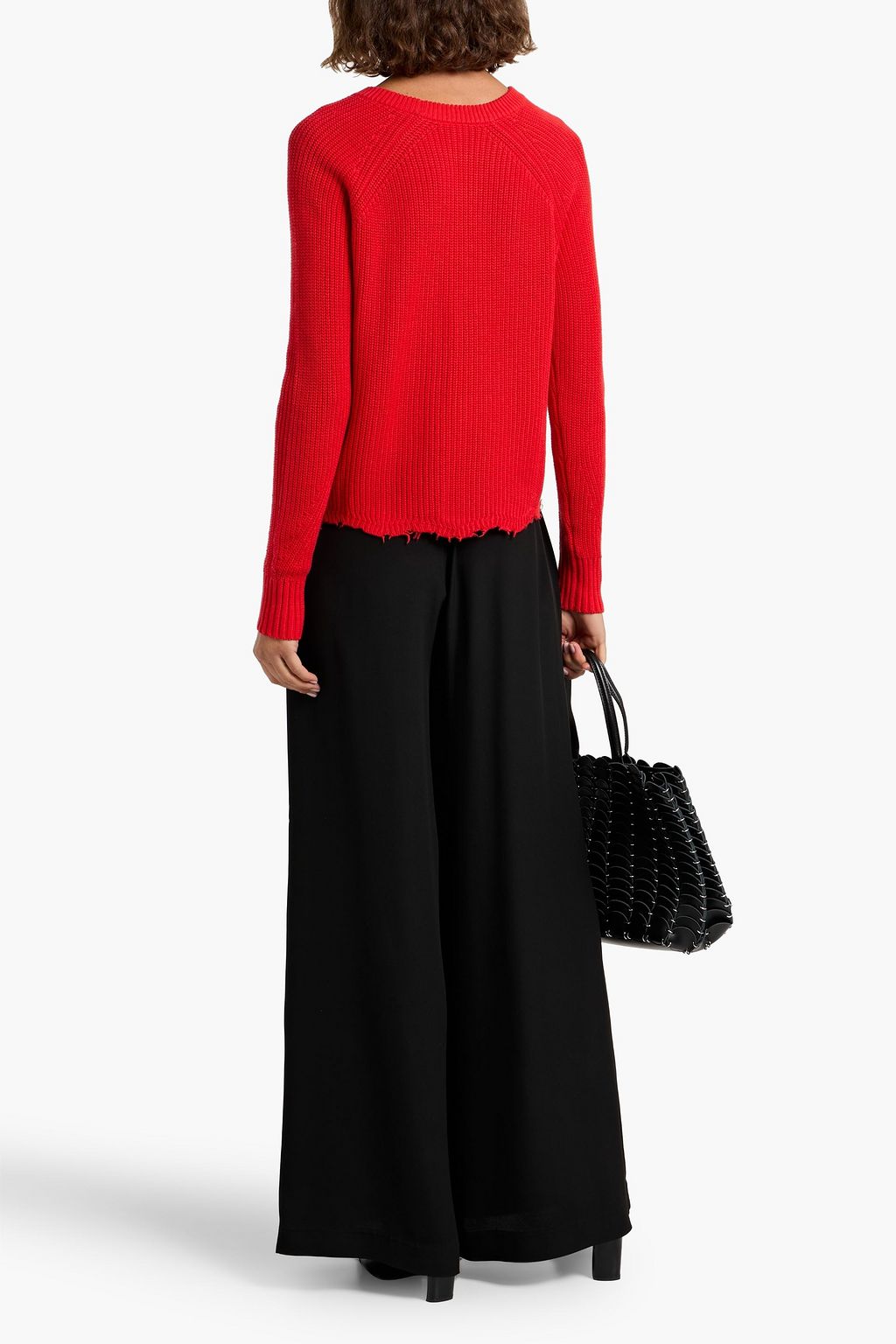 AUTUMN CASHMERE Distressed cotton sweater