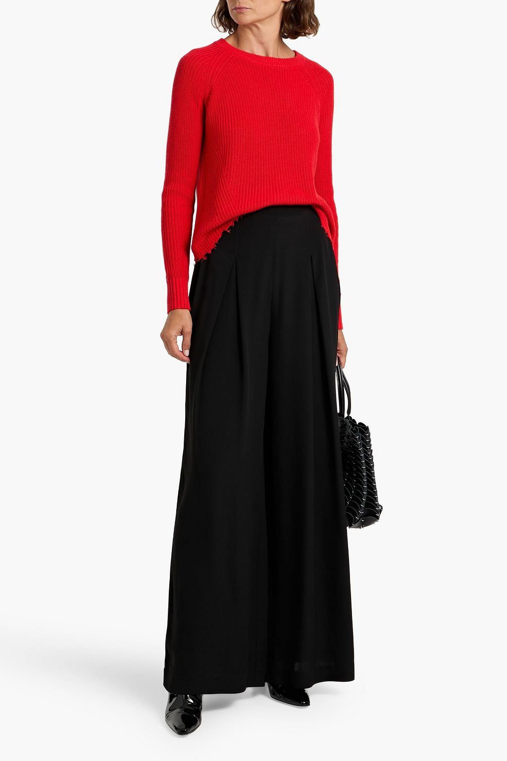 AUTUMN CASHMERE Distressed cotton sweater