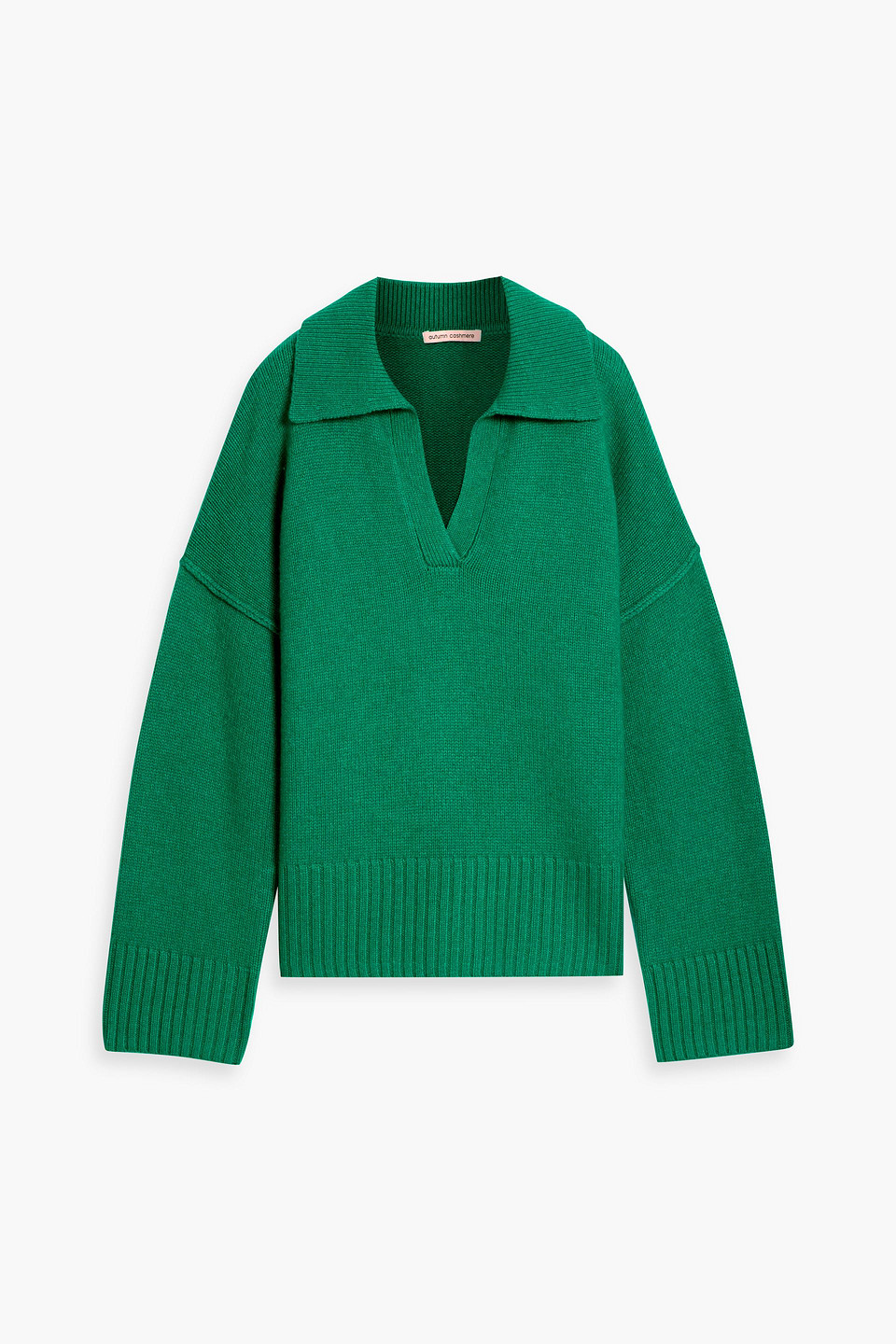 Knitted polo sweater