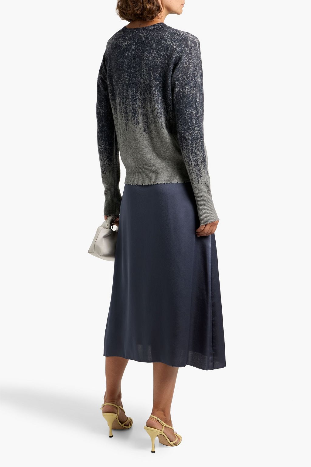 AUTUMN CASHMERE Dégradé distressed cashmere sweater