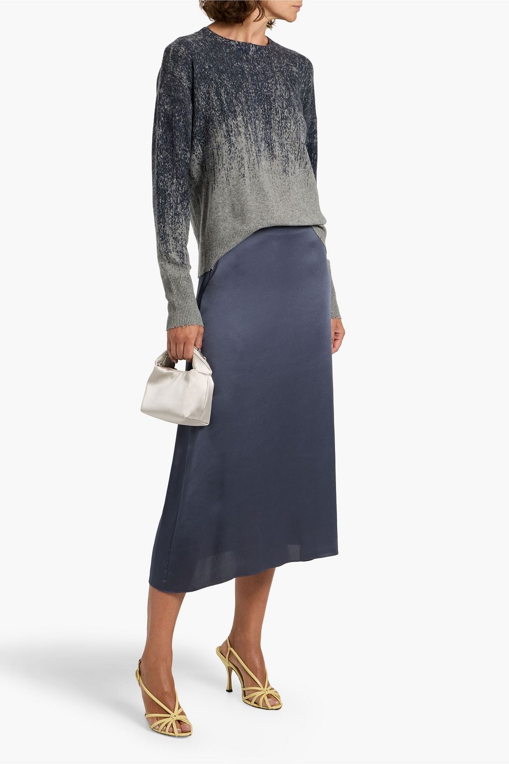 AUTUMN CASHMERE Dégradé distressed cashmere sweater