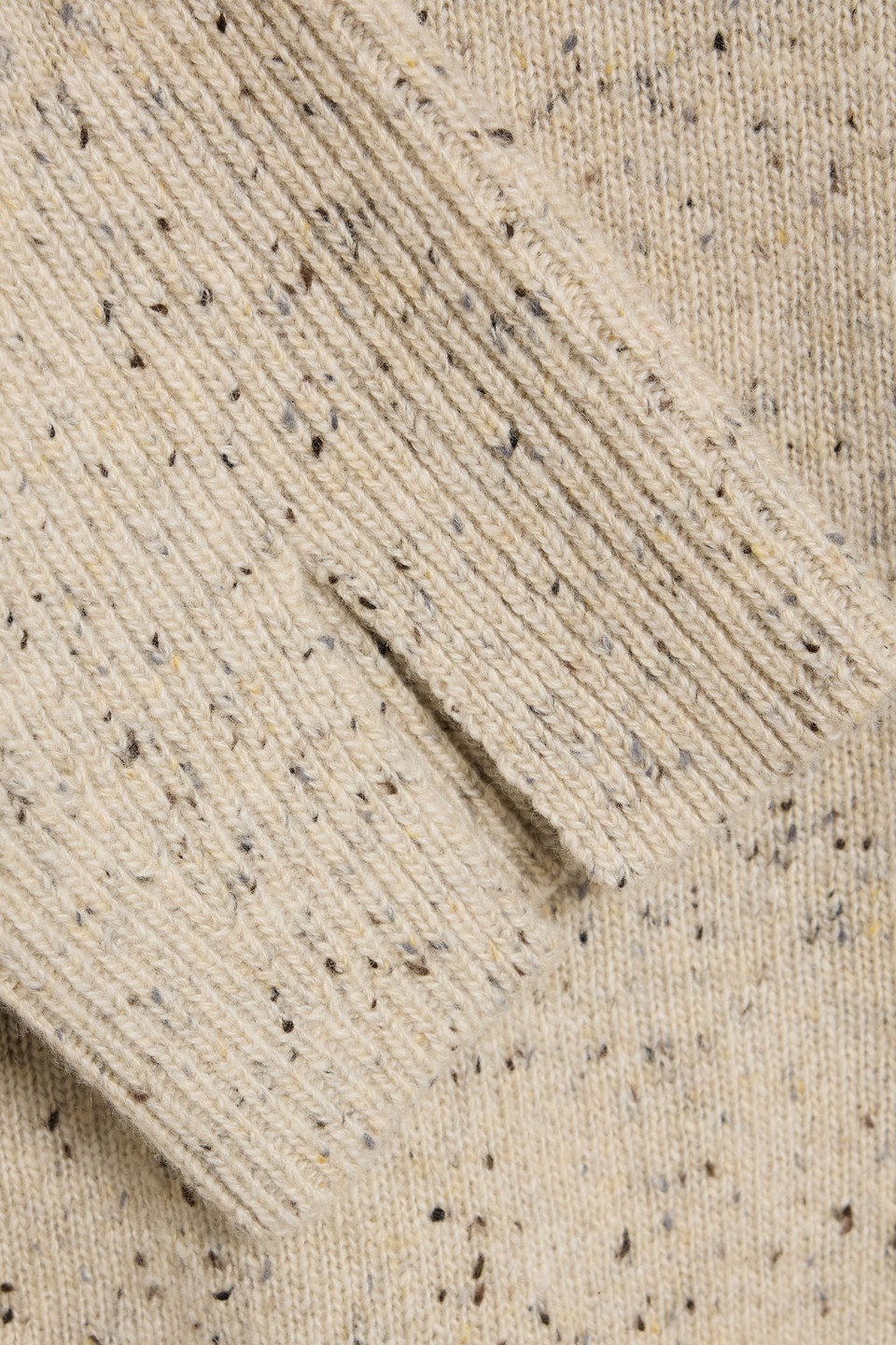 Autumn Cashmere Convertible Donegal Cashmere Sweater In Neutral