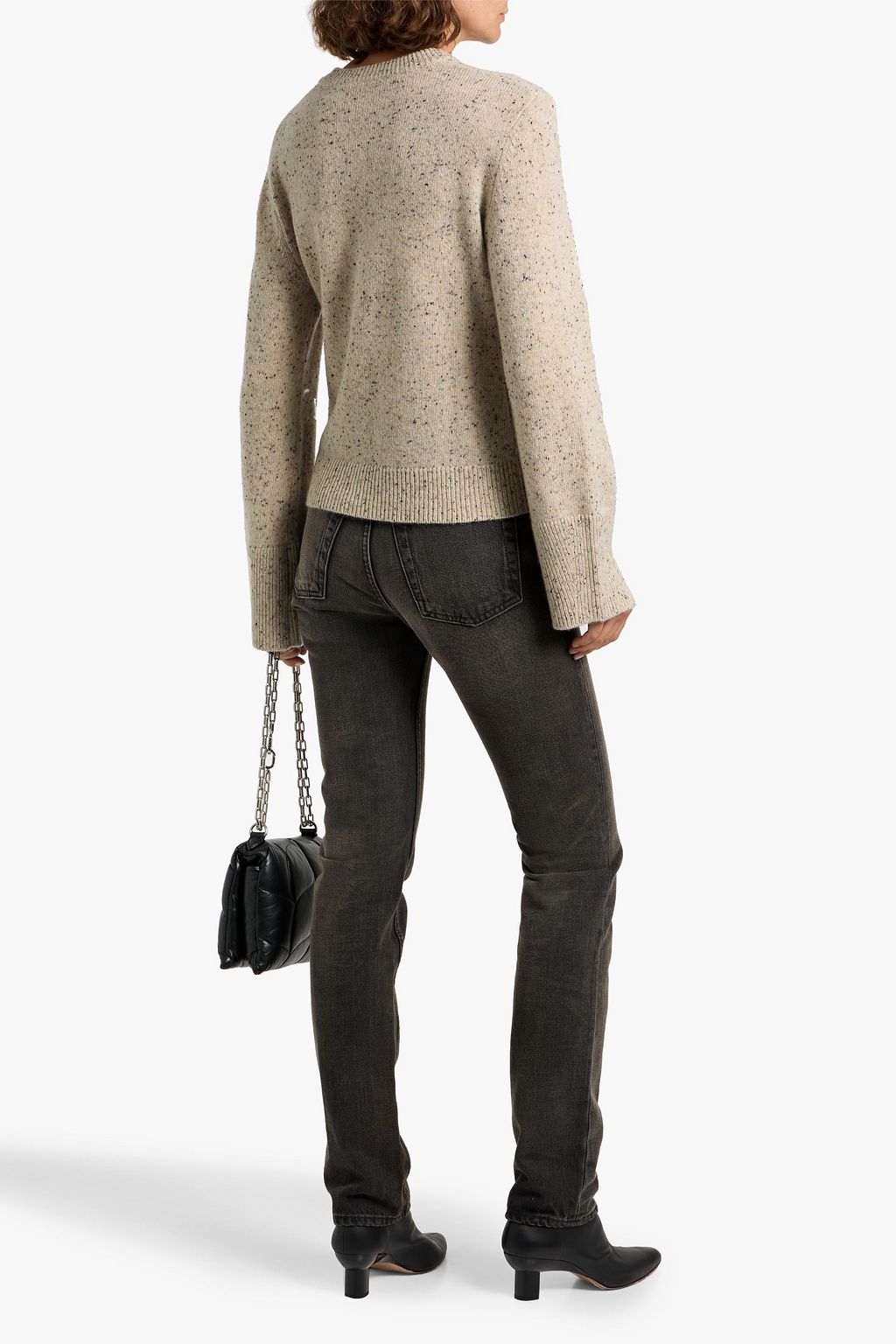 AUTUMN CASHMERE Convertible Donegal cashmere sweater