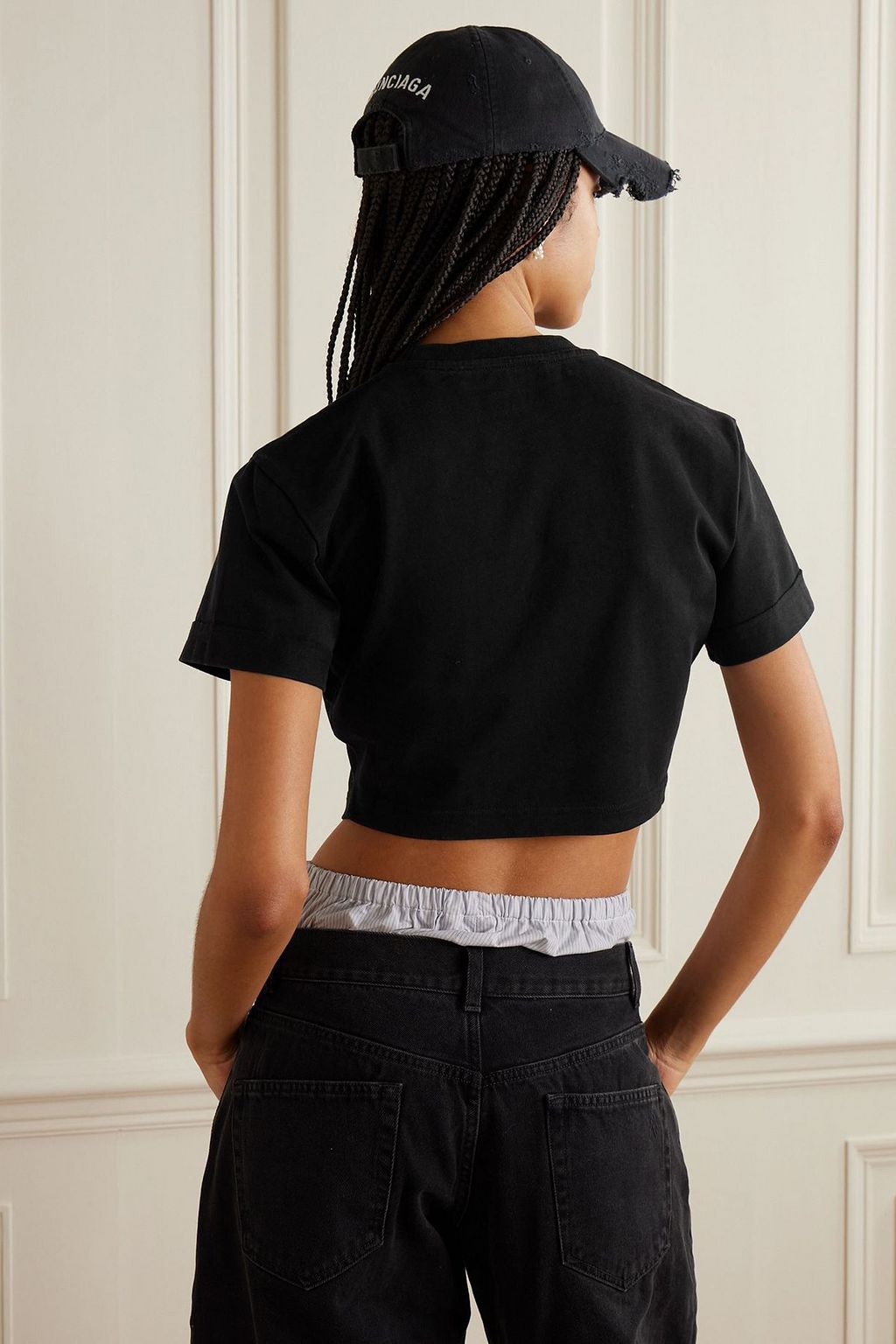 DION LEE コットンジャージー クロップドＴシャツ
