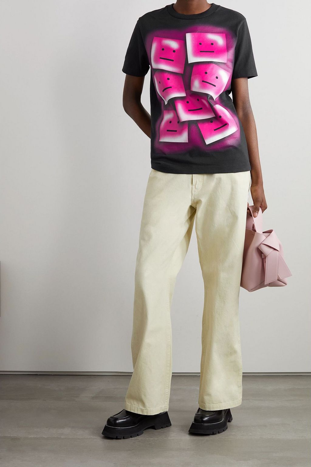ACNE STUDIOS تي شيرت من القطن بطبعات