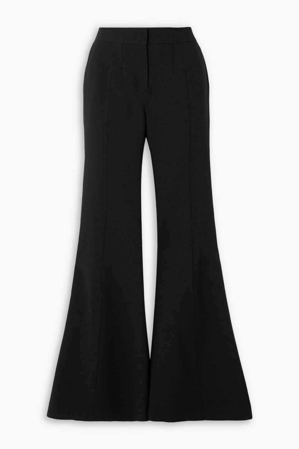 Gabriela Hearst Vita Wool Flared Pants In Black
