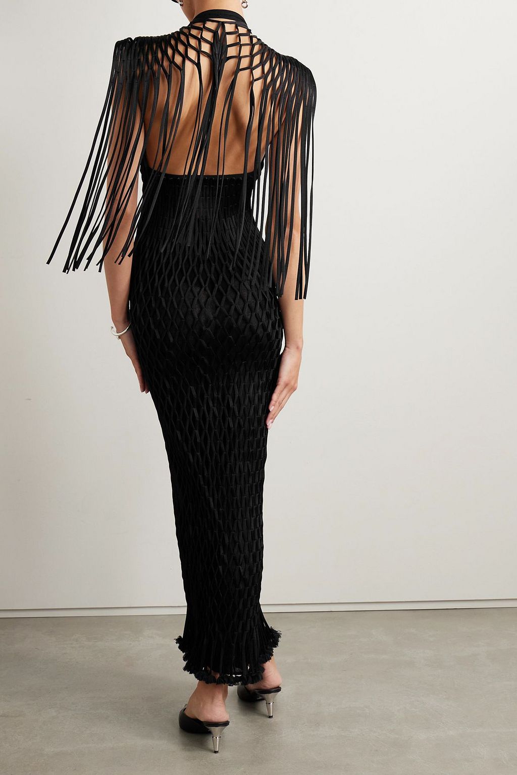 PROENZA SCHOULER Tauba fringed macramé maxi dress