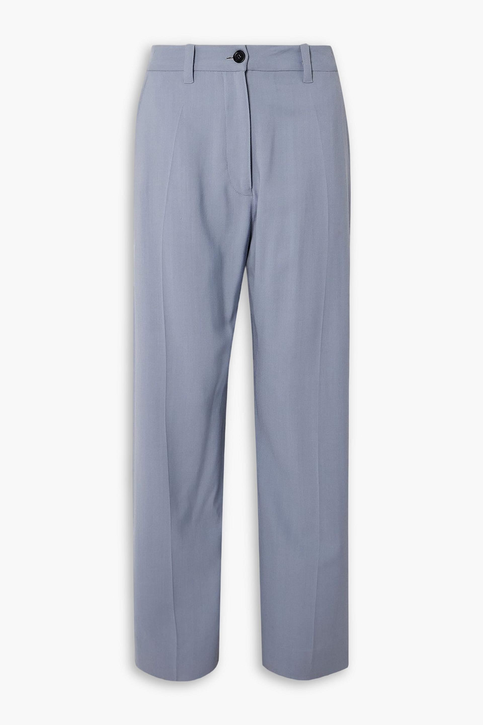 Proenza Schouler Otis Crepe Wide-leg Pants In Gray