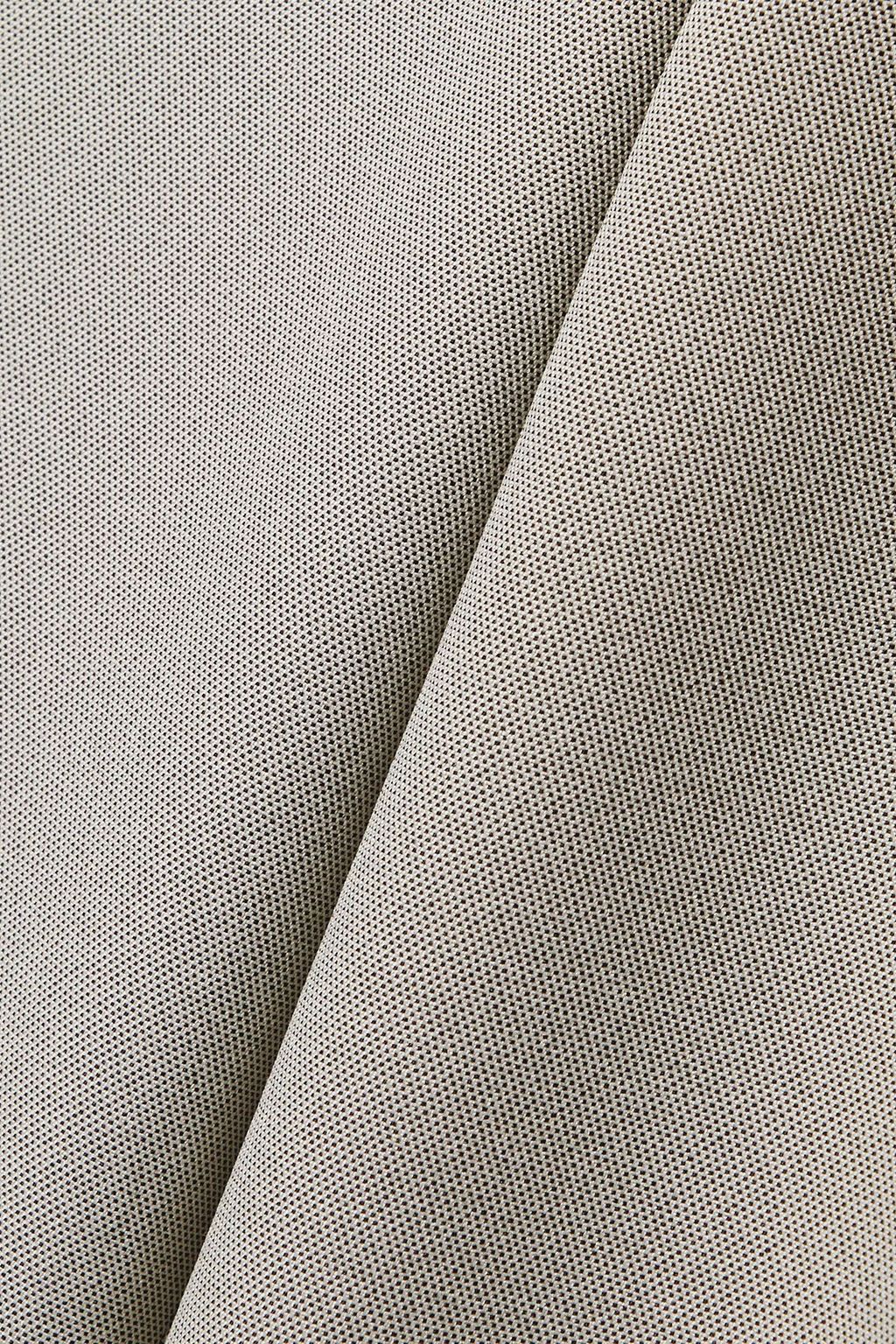 BETTTER Asymmetric pleated wool-blend straight-leg pants