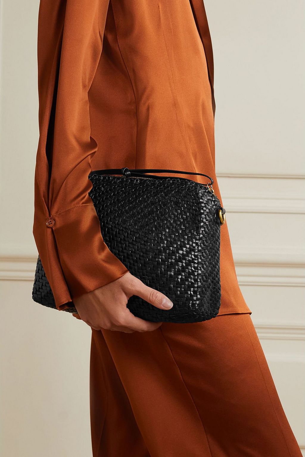 LOEFFLER RANDALL Patricia woven leather shoulder bag