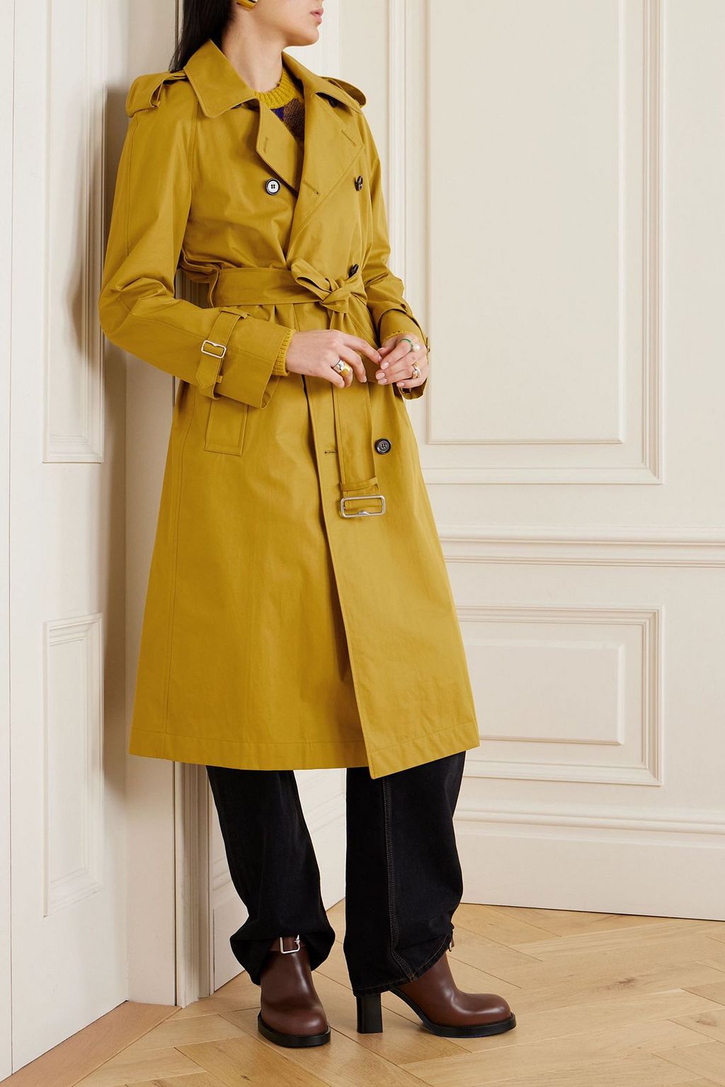 BURBERRY Belted cotton-gabardine trench coat