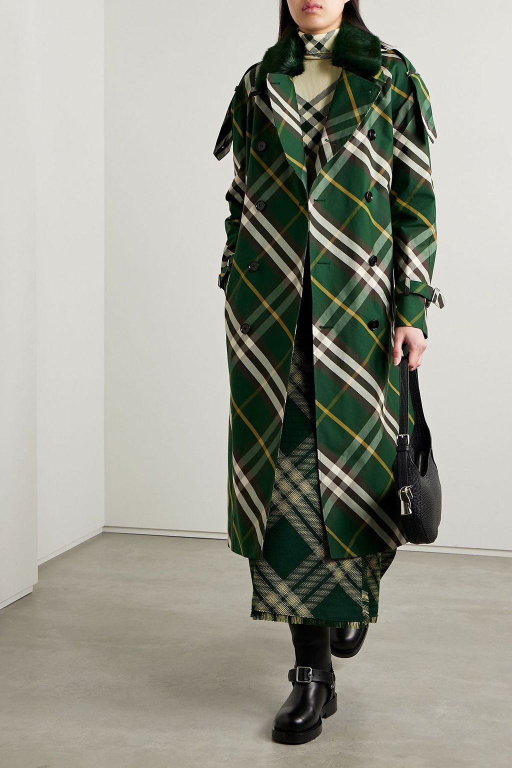 BURBERRY Belted cotton-gabardine trench coat