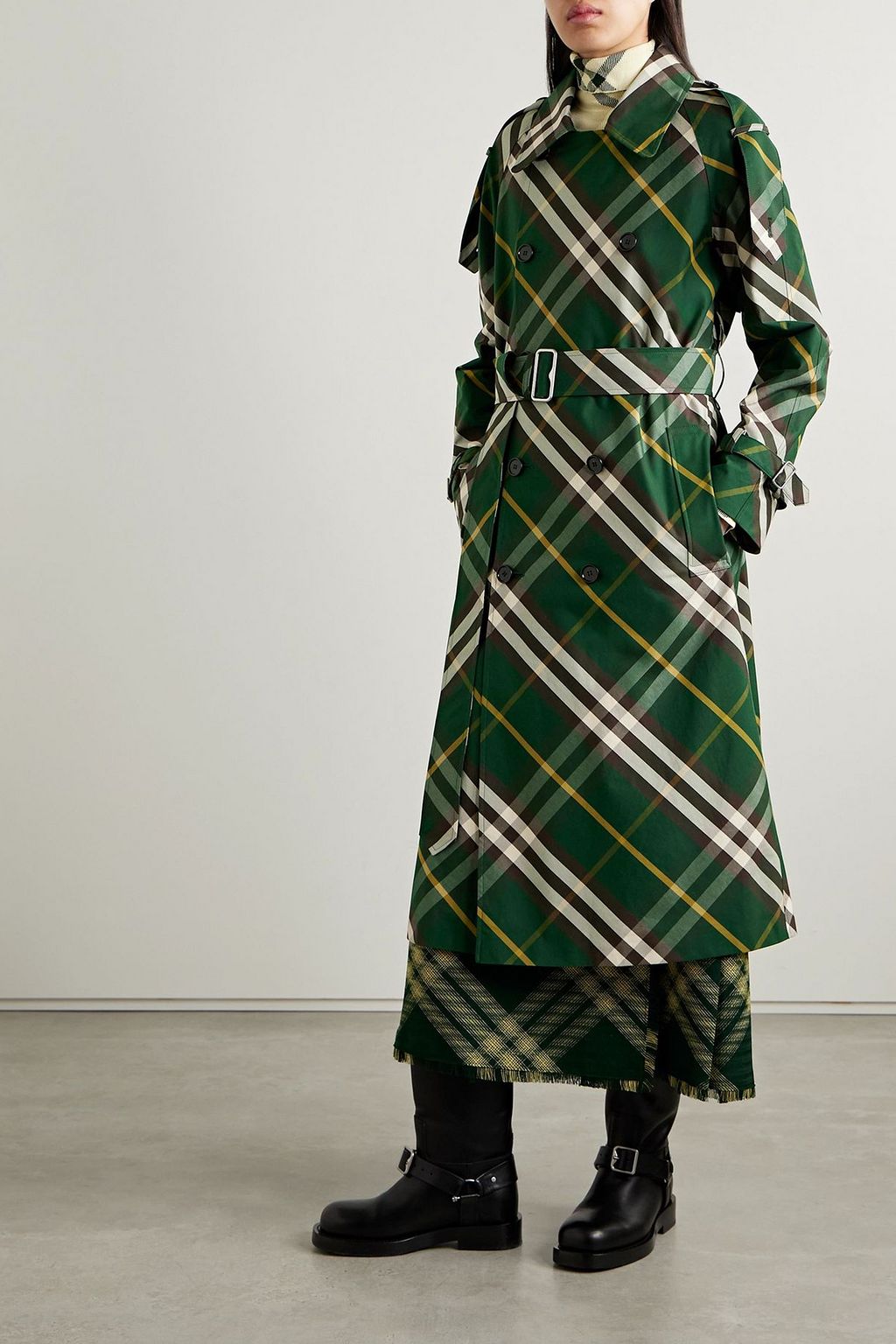 BURBERRY Belted cotton-gabardine trench coat