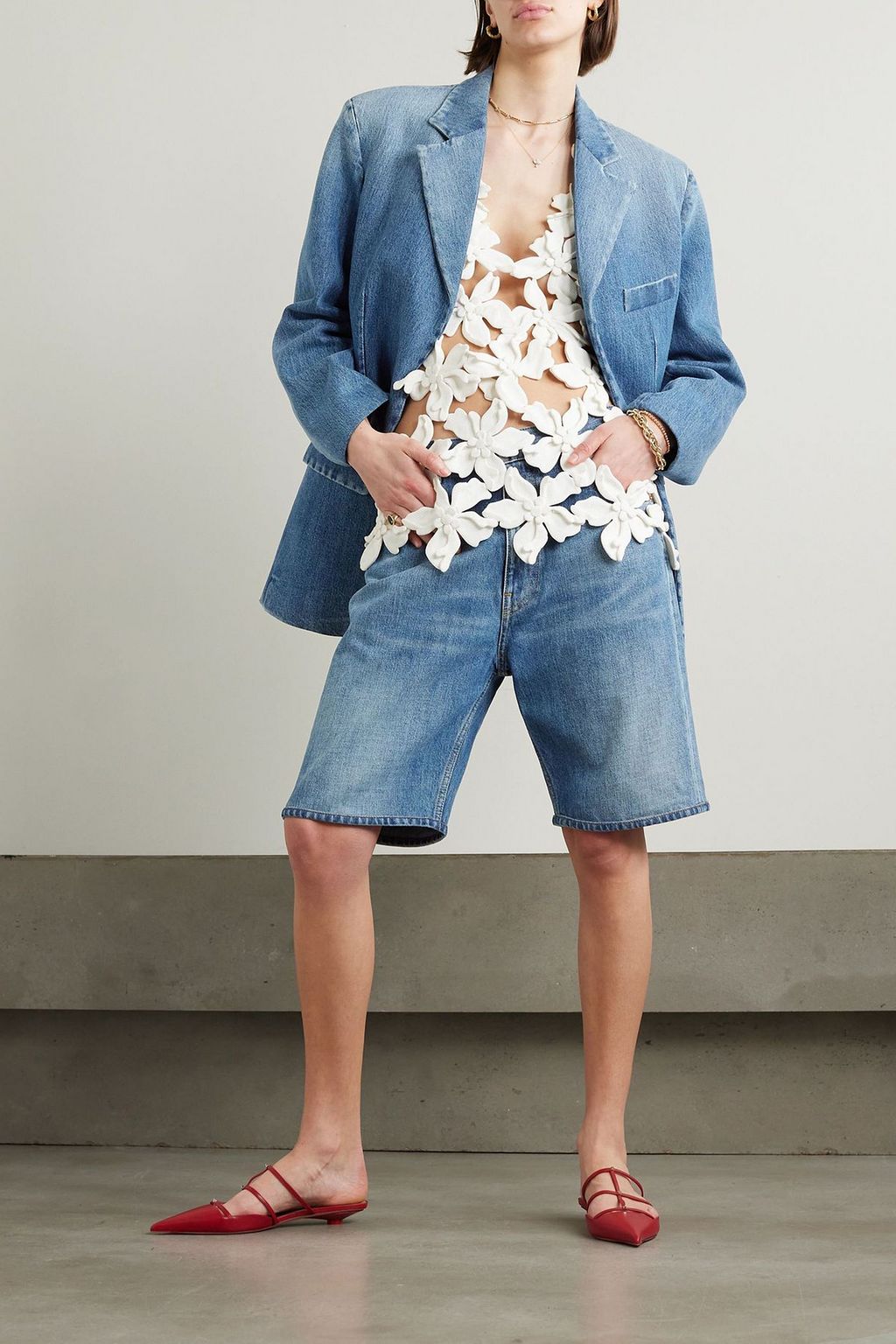 VALENTINO GARAVANI デニム ショートパンツ